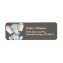Search for elephant baby shower return address labels Safari