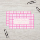 Search for gingham check pattern business cards Rustic