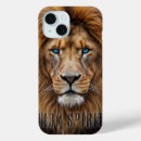 Recherche de lion majestueux iphone coques Tête de lion