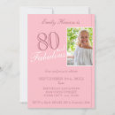Search for 80 and fabulous invitations Eightieth