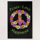 Search for peace sign puzzles Boho