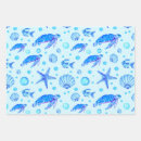 Search for marine wrapping paper Seashells