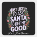 Search for funny family stickers Santa