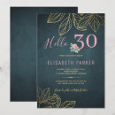 Search for navy and gold birthday invitations Thirty