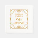 Search for 75th anniversary napkins Gold