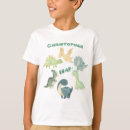 Recherche de dinosaure enfant tshirts Aquarelle