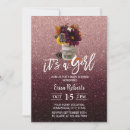 Search for autumn baby girl shower invitations Rose gold
