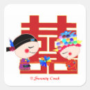 Recherche de double bonheur chinois autocollants Traditionel