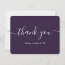 Search for purple bridal thank you cards Minimalist