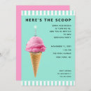 Search for funny ice cream invitations Pink