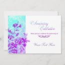 Recherche de bleu cyan invitations Floral