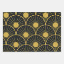 Search for black gold art deco wrapping paper Golden