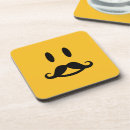 Recherche de moustaches dessous de verres Rétro