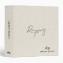 Search for minimalist recipe binders Simple