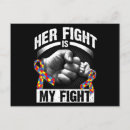 Search for autism support postcards Awareness