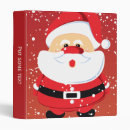 Search for santa claus binders Red