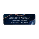 Search for blue gold glitter return address labels Marble