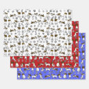 Search for jack russell wrapping paper Red