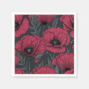 Search for poppy flower napkins Botanical