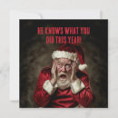 Search for dark humor christmas cards Santa claus