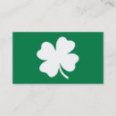 Search for shamrock business cards Irish