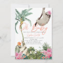Search for jungle baby girl shower invitations Tropical