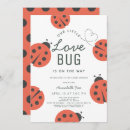 Search for ladybug baby shower invitations red