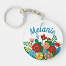Search for bright coloured keychains For her