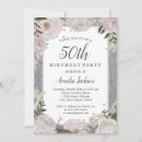 Search for pink and silver birthday invitations Watercolor