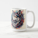 Search for geometric wolf mugs Abstract
