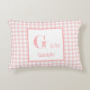 Search for pink gingham pillows For kids