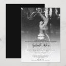 Search for black white bar bat mitzvah invitations Minimalist