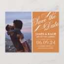 Search for burnt orange save the dates Vintage