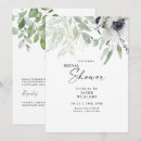 Search for winter floral bridal shower invitations Greenery