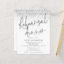 Search for glitter rehearsal dinner invitations Glam