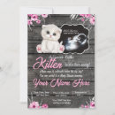 Recherche de cat baby shower invitations Rose