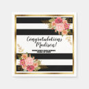 Search for white black and gold stripes napkins Striped