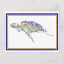 Search for sea turtle art postcards Ocean