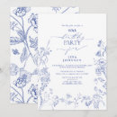 Search for french birthday invitations Blue and white