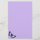 Search for butterflies stationery paper Purple