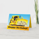 Search for kids construction birthday cards Boy