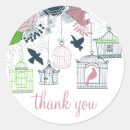 Search for vintage bird wedding stickers Classic