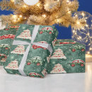 Search for vintage christmas car wrapping paper Festive