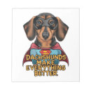 Recherche de chemise blocsnotes Mère dachshund