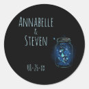 Search for fireflies at night stickers Glow