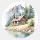 Search for cabin in the woods stickers Forest