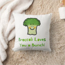 Recherche de brocoli coussins Vert