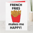 Recherche de pommes frites vœux cartes Jetons