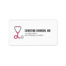 Search for stethoscope return address labels Doctor