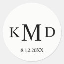 Search for bride and groom monogram stickers Monogrammed